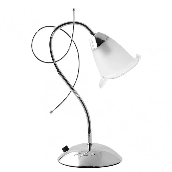 Lampe de table Fabrilamp Adelfa chromée E14
