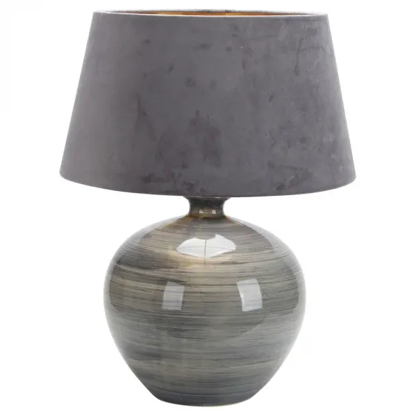 Lampe de table Fabrilamp Betta grise E27