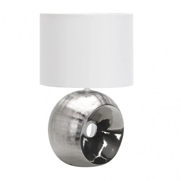 Lampe de table Fabrilamp Ea chromée E27