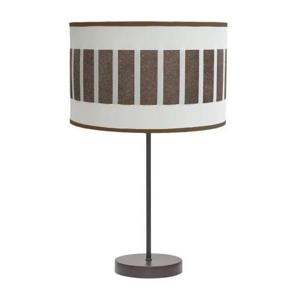 Lampe de table Fabrilamp Ivanna en métal blanc E27