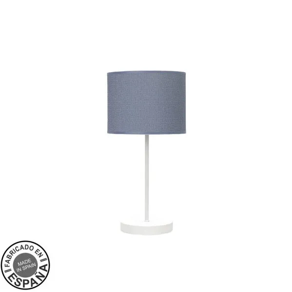 Lampe de table Fabrilamp Moda en métal blanc E14
