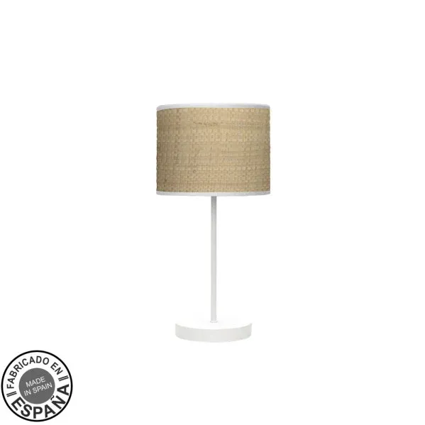 Lampe de table Fabrilamp Moda en métal blanc E14