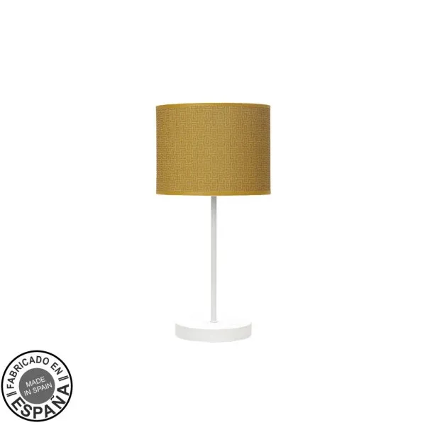 Lampe de table Fabrilamp Moda en métal blanc E14