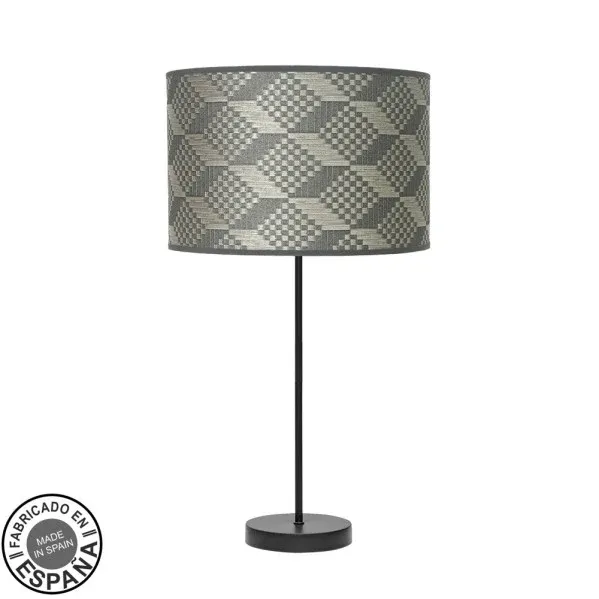 Lampe de table Fabrilamp Moda en métal noir E27