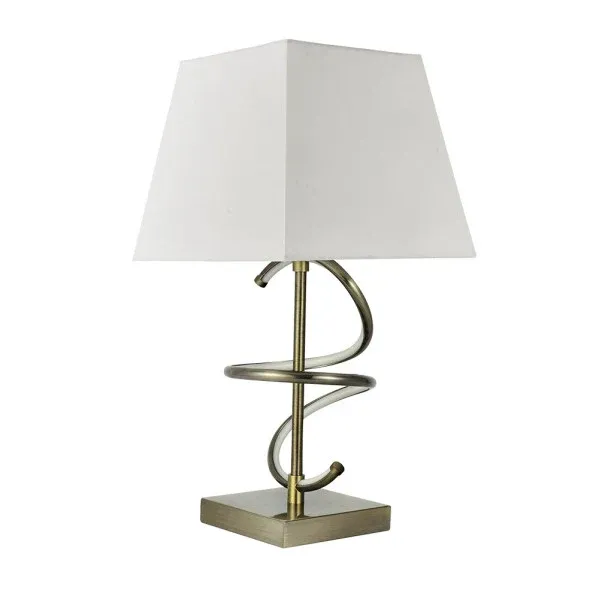 Lampe de table Fabrilamp Nueva York cuir E27