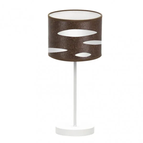 Lampe de table Fabrilamp Odra blanche E14