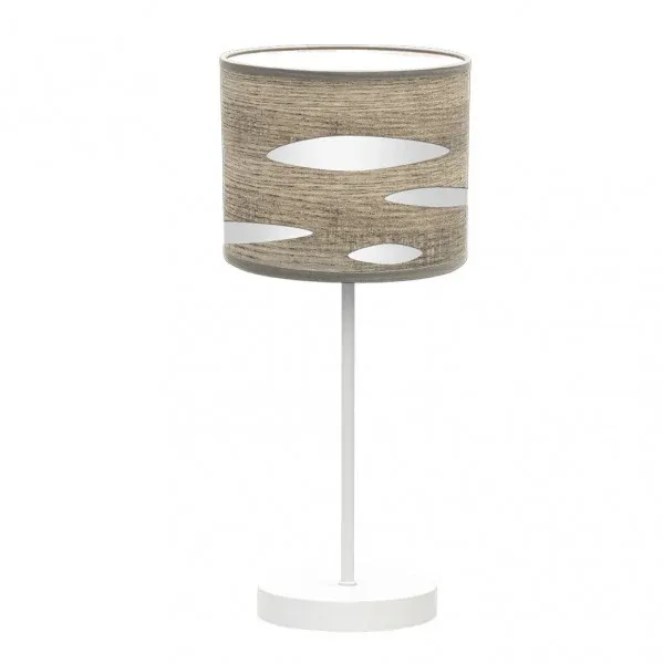 Lampe de table Fabrilamp Odra blanche E14