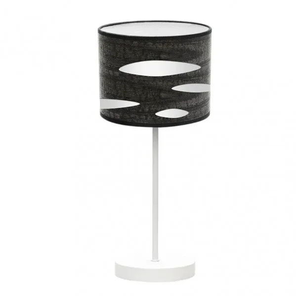 Lampe de table Fabrilamp Odra blanche E14