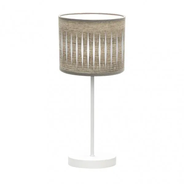 Lampe de table Fabrilamp Piron blanc E14