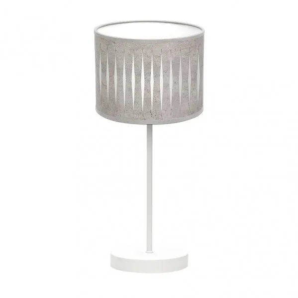 Lampe de table Fabrilamp Piron blanc E14