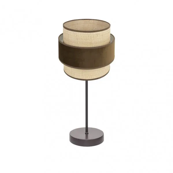 Lampe de table Fabrilamp Reyes marron E14