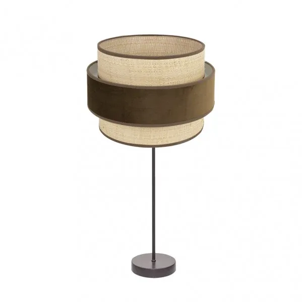Lampe de table Fabrilamp Reyes marron E27