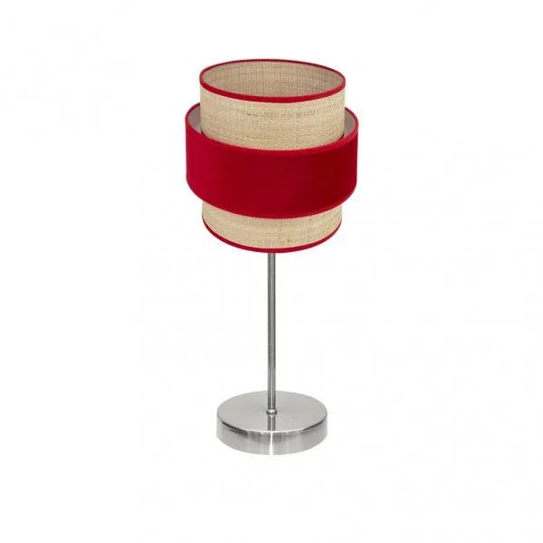 Lampe de table Fabrilamp Reyes nickel E14
