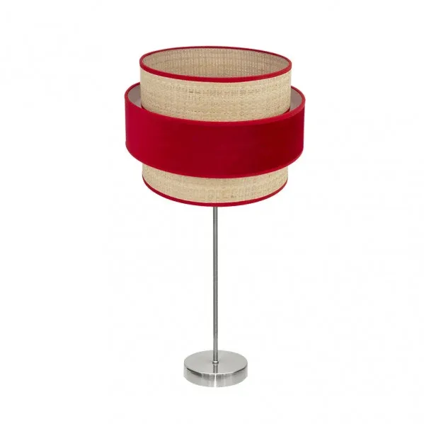 Lampe de table Fabrilamp Reyes nickel E27