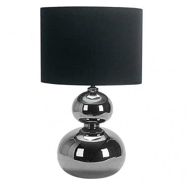 Lampe de table Fabrilamp Roa noire E27