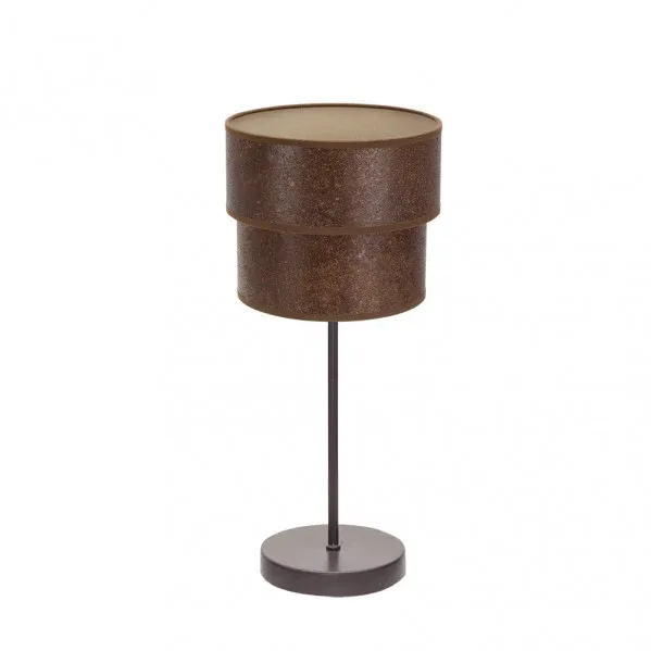 Lampe de table Fabrilamp Smile marron rouille E14