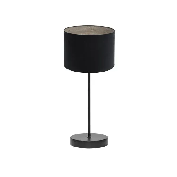Lampe de table Fabrilamp Tania en métal noir E14