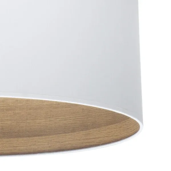 Lampe de table Fabrilamp Tatiana en métal blanc E14