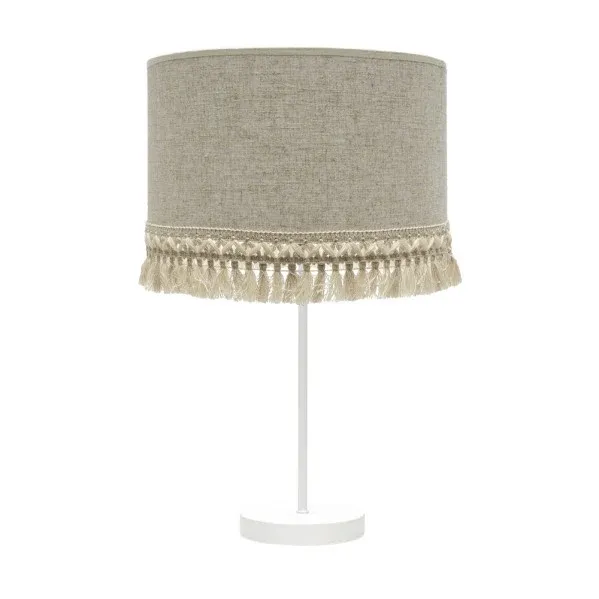Lampe de table Fabrilamp Vera blanche E27