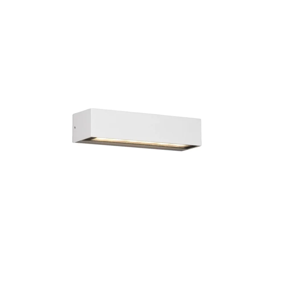 Lampe de table FARO Barcelona Doro en aluminium blanc mat, LED H 4,8 cm
