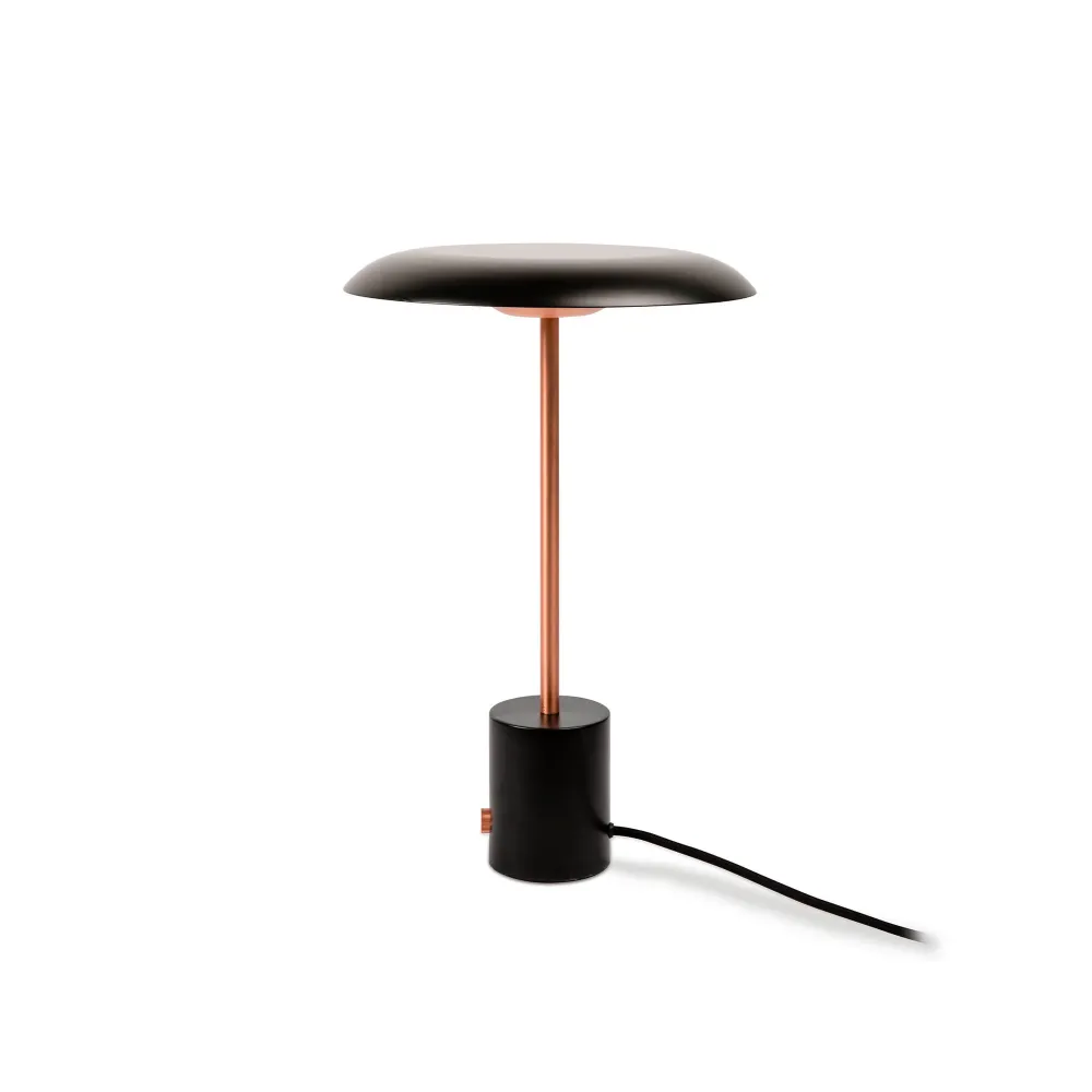 Lampe de table FARO Barcelona Hoshi en acier noir LED H 40,0 cm Copper