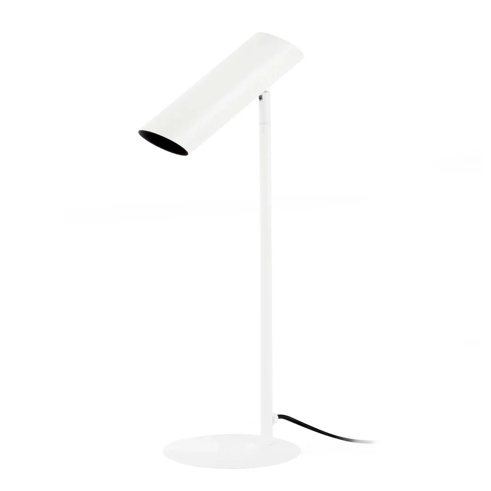 Lampe de table FARO Barcelona Link en acier blanc mat GU10 H 46,0 cm White