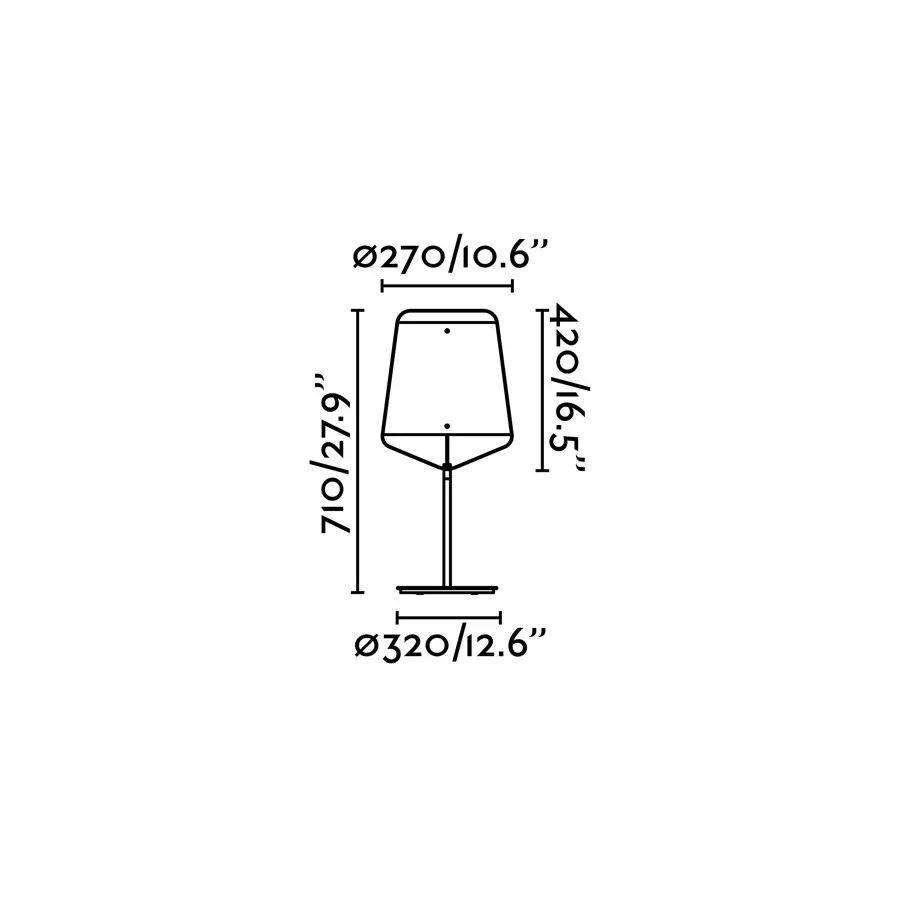 Lampe de table sur pied FARO Barcelona, acier noir mat, douille E27, hauteur 71 cm