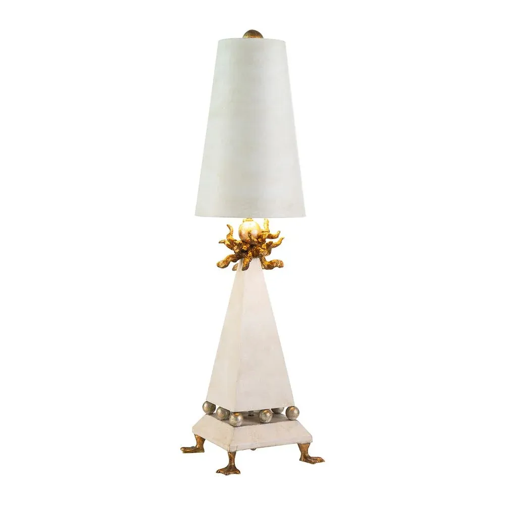Lampe de table Flambeau Leda en acier E27