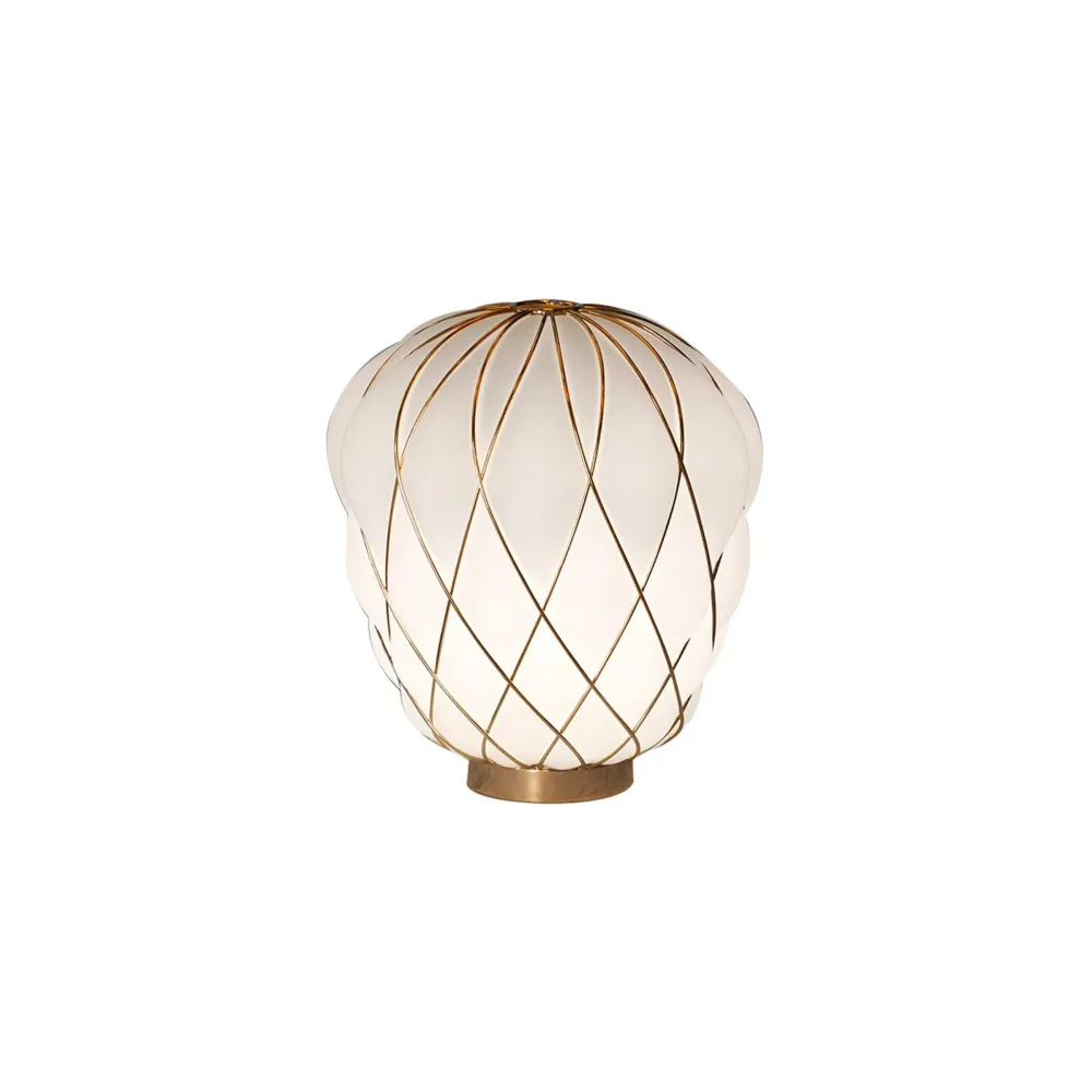Lampe de table PINECONE Moyenne Or par Paola Navone pour FontanaArte