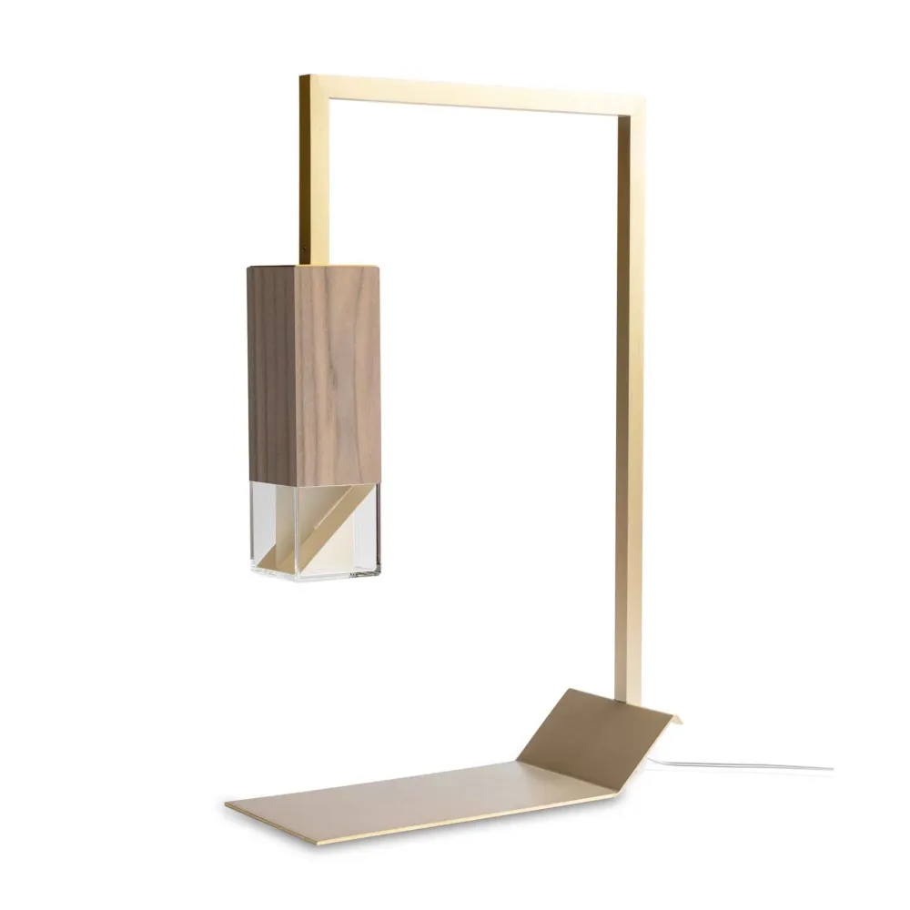 Lampe de table en bois LAMP/TWO par Formaminima