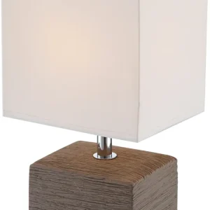 Lampe de table Globo Lighting Geri en céramique marron E14