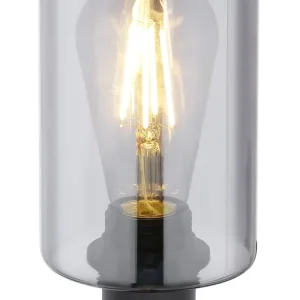 Lampe de table Globo Lighting Hadera en métal noir E27