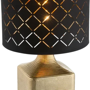 Lampe de table Globo Lighting Mirauea en céramique dorée E27