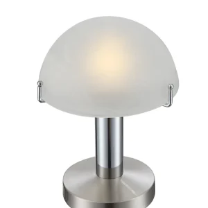 Lampe de table Globo Lighting Otti en métal chromé E14