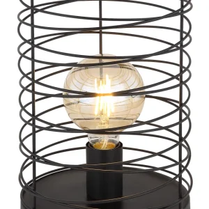 Lampe de table Globo Lighting Tilly en métal noir E27