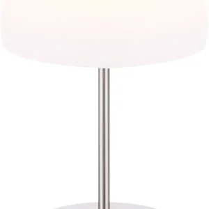 Lampe de table LED Globo Lighting Snowflake en métal nickelé