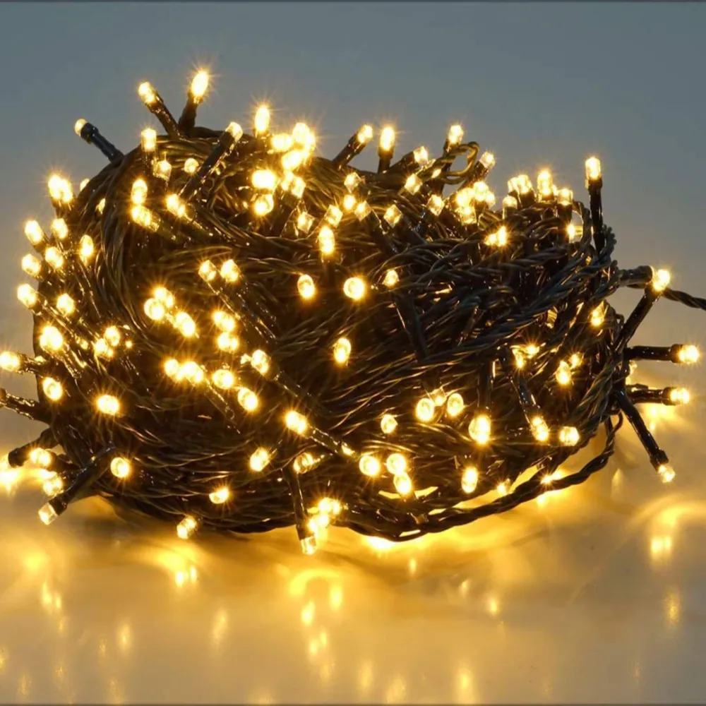 Guirlande lumineuse de Noël à LED - 25 mètres - blanc chaud - 360 LED