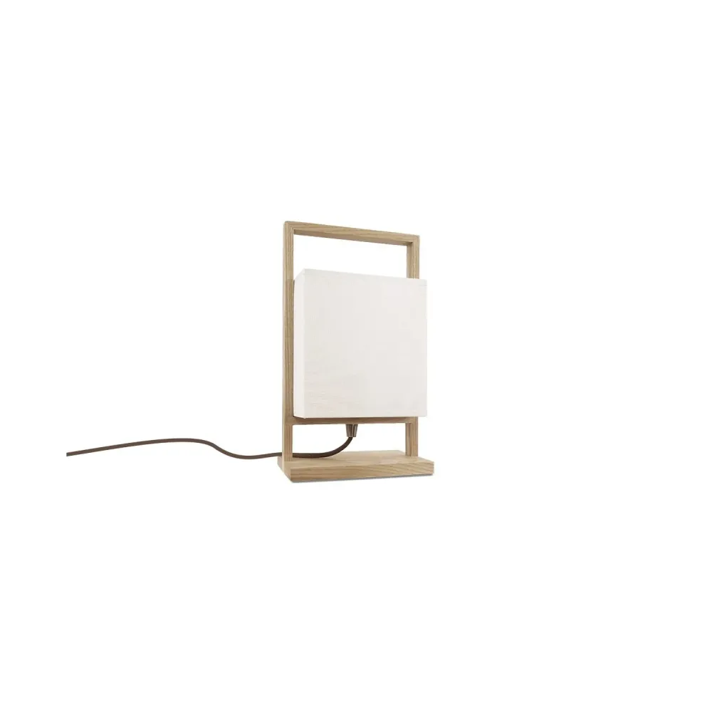 Lampe de table Ineslam GRANADO en bois E27