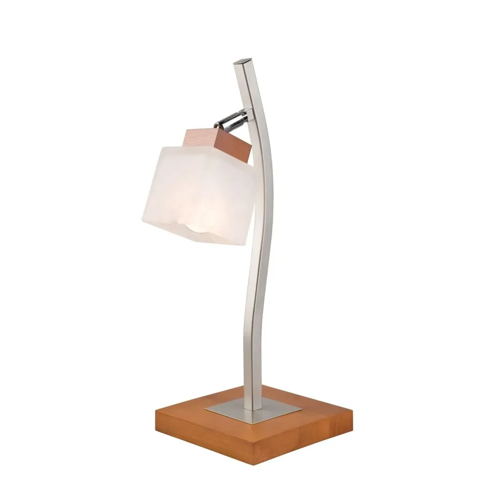 Lampe de table Lamkur Dana en acier rustique E14 H 45 cm Light