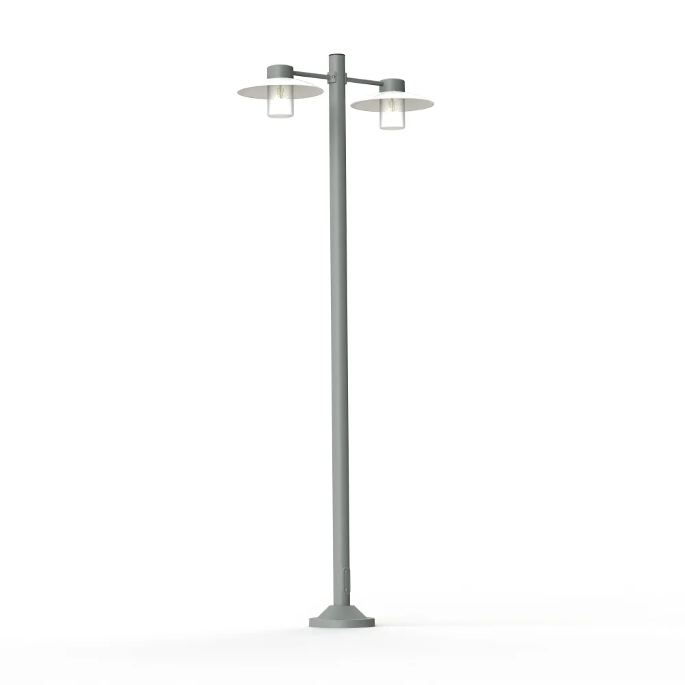 Lampadaire Aubanne N°5 clair Gris métal 023 101009023