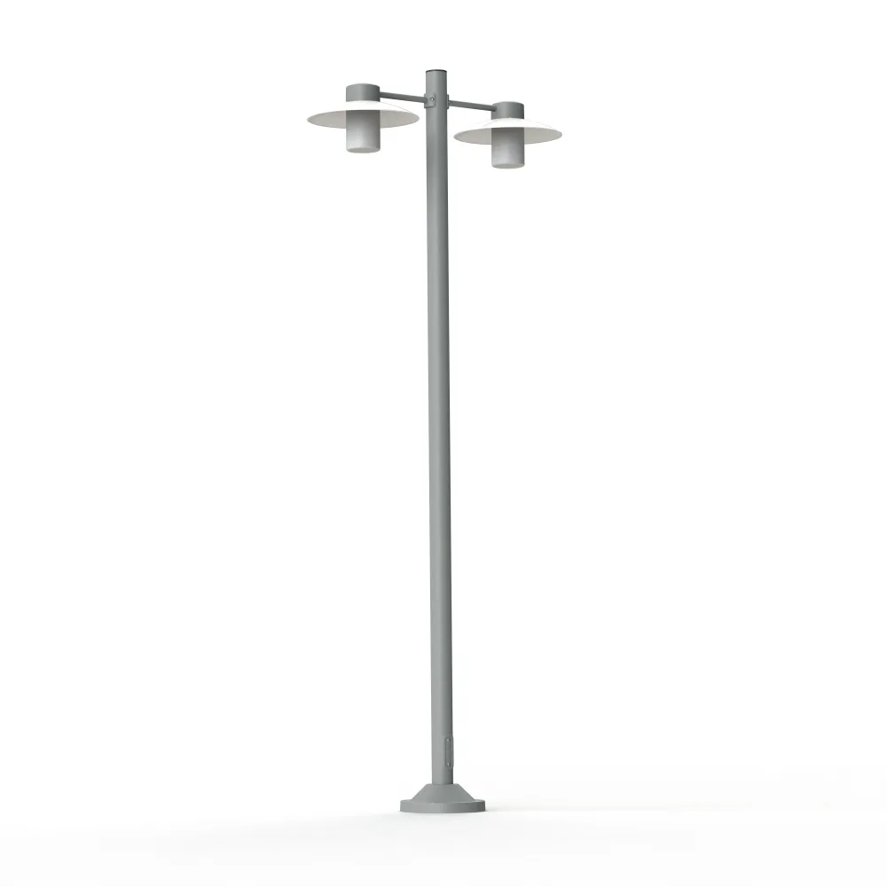 Lampadaire Aubanne N°5 depoli Gris métal 023 101010023