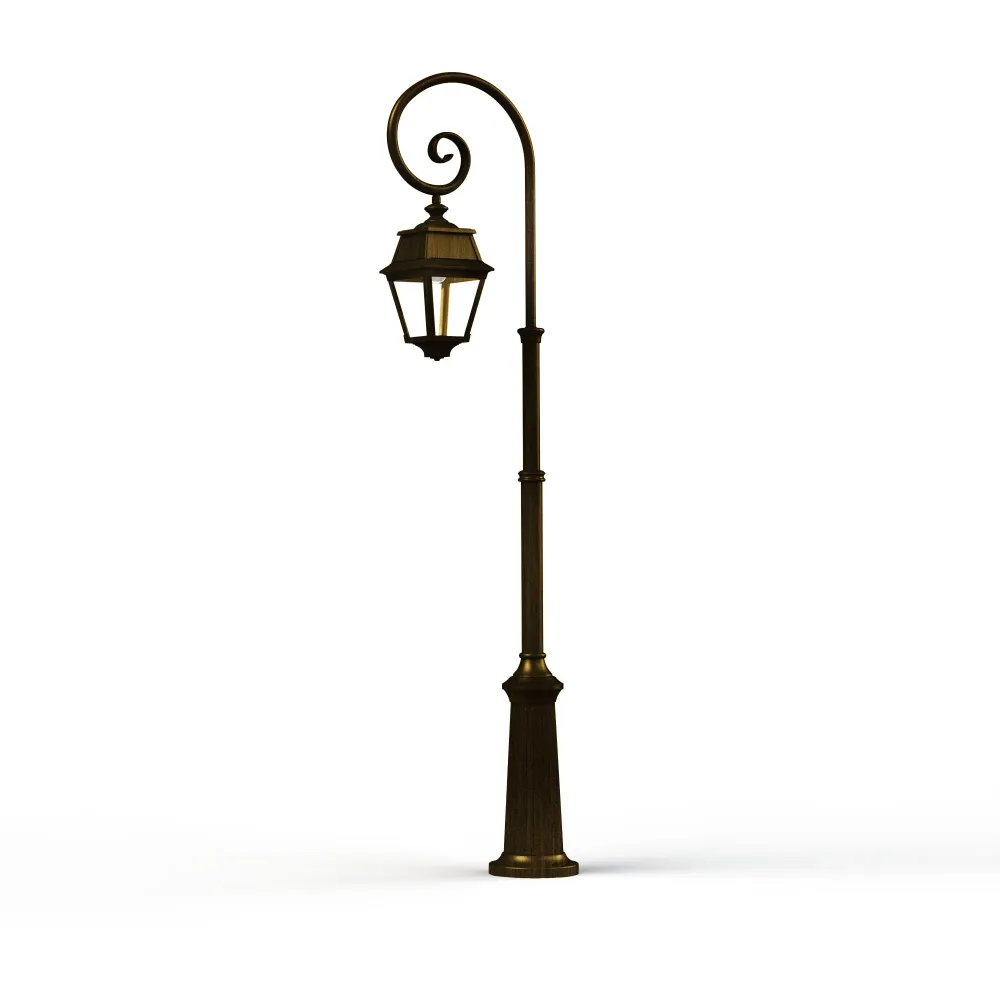 Lampadaire Avenue 2 N°8 E27 Patiné doré 009 102022009