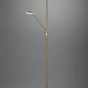 Lampadaire Brantford laiton fumé 425610204