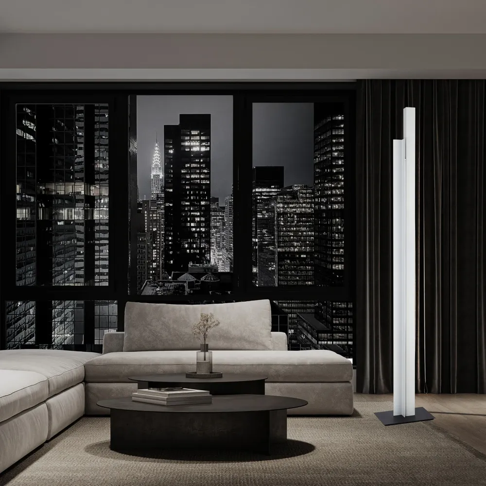 Lampadaire MANHATTAN blanc led 48 watts Mantra 9188