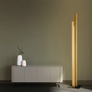 Lampadaire MANHATTAN laiton led 48 watts Mantra 9203