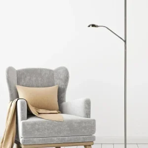 Lampadaire ZENITH chrome dépoli LUCIDE 19791/24/12