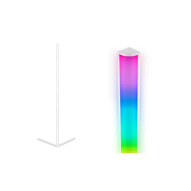 Lampe d'angle intelligente RGB - 140 cm - TUYA - Blanc