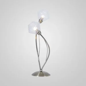 Lampe Diamant 2L laiton patiné HJ5149-2At