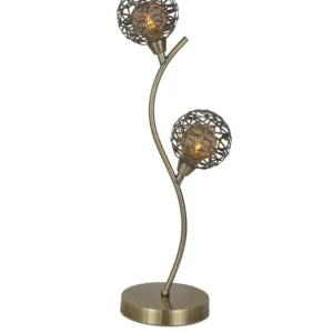 Lampe Earth laiton patiné H54 LD 4012-2AT