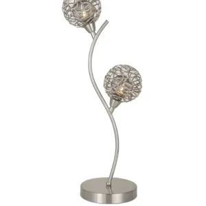 Lampe Earth nickel satiné 2 lumières H54 LD 4012-2ST